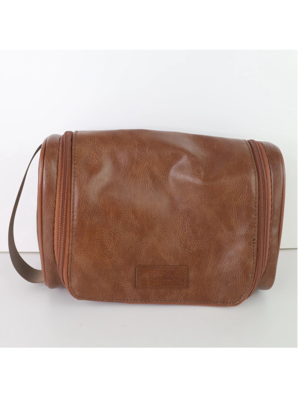 Perry Ellis Men’s Toiletry Bag Travel Dopp Kit Organizer Shaving Case Zip